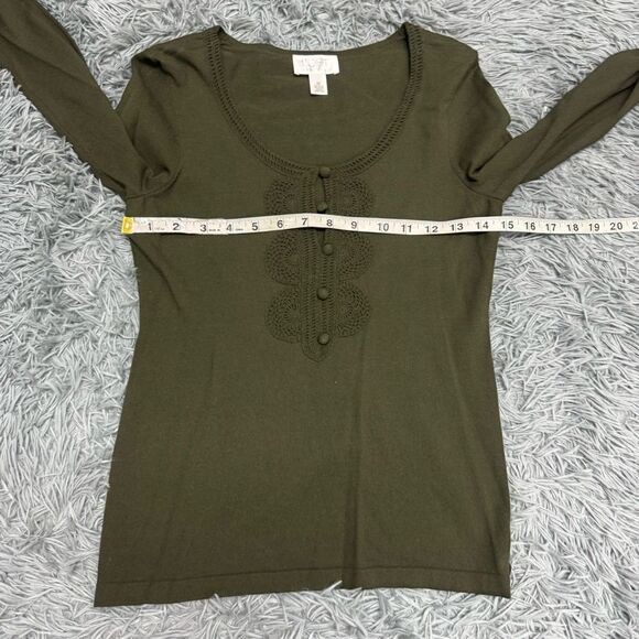 Ann Taylor LOFT Petites Green Sweater Size Small - Picture 5 of 6